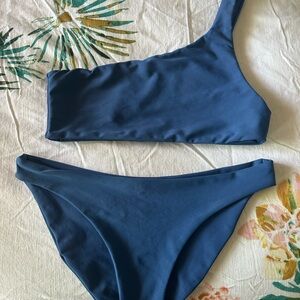 Skatie Blue One-Shoulder Bikini